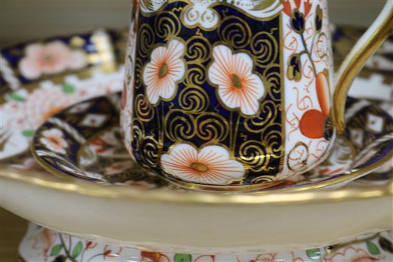 A Crown Derby bowl, jug and saucer